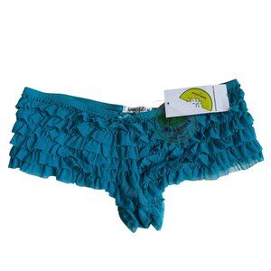 NWT - Honeydew Ruffled Panty (Teal) - Large